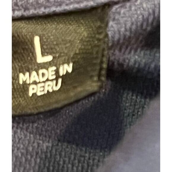 Travis Mathew Men L Blue Golf Polo Shirt Mountain Print Short Sleeve Performance - Picture 5 of 9